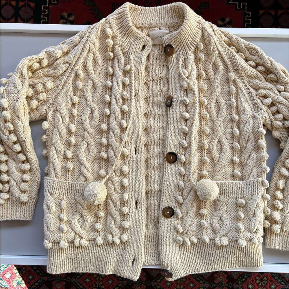 SOLD Doen cotton pomme cardigan